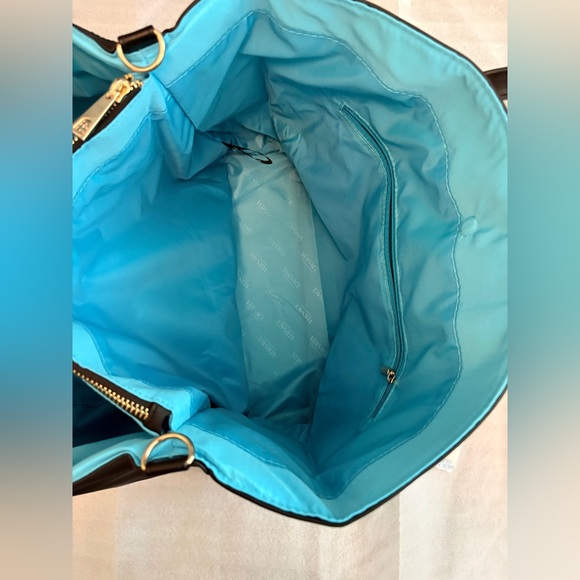VERSACE Fragrances Tote VIP Boutique Piece Black Structured/Turquoise Interior - Picture 7 of 14